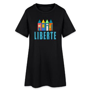 anniversaire. anniversaire décennie. humour. drôle - Robe T-shirt Femme - noir - Devant