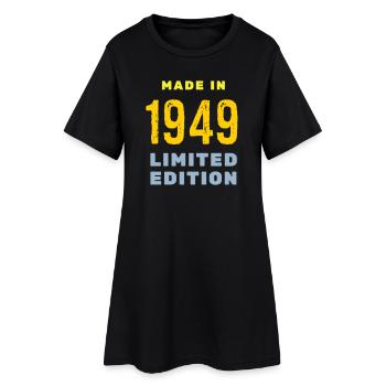 1949 - Frauen T-Shirt-Kleid - Schwarz - Vorne
