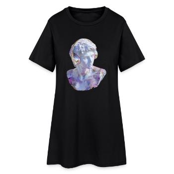 Antique meets Beats: Marble meets Modern - Women’s T-Shirt Dress - black - Front