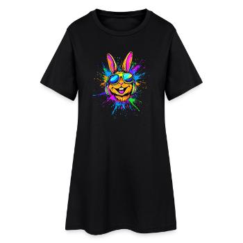 Lapin Lapin Lover Lièvre Lapin Mignons Lapins - Robe T-shirt Femme - noir - Devant