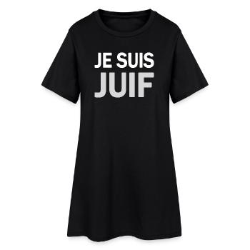 T SHIRT ORIGINAL JE SUIS JUIF - Robe T-shirt Femme - noir - Devant