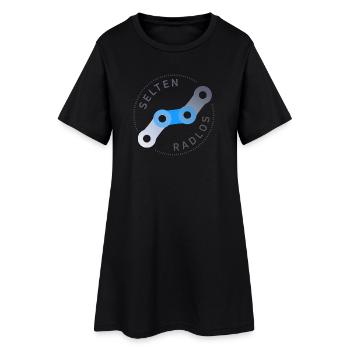selten radlos fahrrad kette - Frauen T-Shirt-Kleid - Schwarz - Vorne
