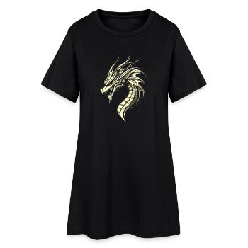 Dragon Créature mythique Dragon Lover Dragon de feu - Robe T-shirt Femme - noir - Devant