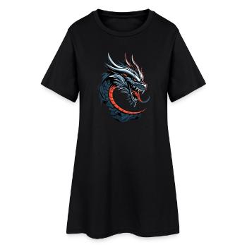 Dragon Créature mythique Dragon Lover Dragon de feu - Robe T-shirt Femme - noir - Devant