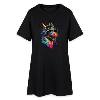 Dragon Créature mythique Dragon Lover Dragon de feu - Robe T-shirt Femme - noir - Devant