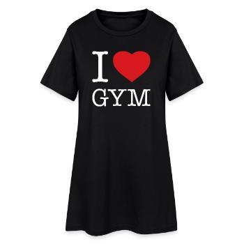 J’ADORE LA GYM - Robe T-shirt Femme - noir - Devant