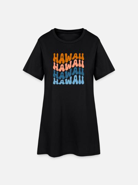 Hawaii - Women’s T-Shirt Dress - black