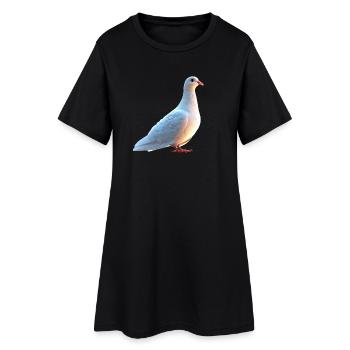 Pigeon Blanc Pigeon de ville Pigeon ramier Colombes blanches - Robe T-shirt Femme - noir - Devant