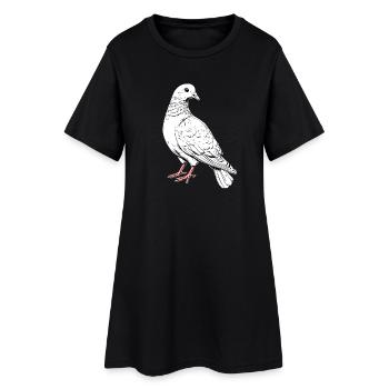 Pigeon Blanc Pigeon de ville Pigeon ramier Colombes blanches - Robe T-shirt Femme - noir - Devant