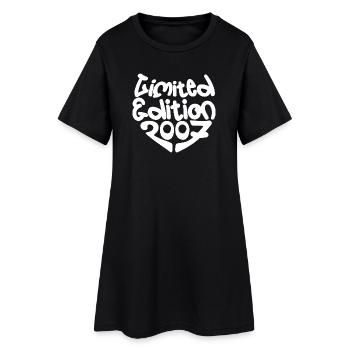 Limited Edition 2007 19.Geburtstag Geschenk - Frauen T-Shirt-Kleid - Schwarz - Vorne