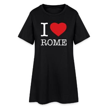 J’ADORE ROME - Robe T-shirt Femme - noir - Devant