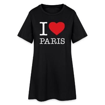 J’ADORE PARIS - Robe T-shirt Femme - noir - Devant