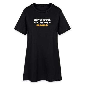 Beagle - Robe T-shirt Femme - noir - Devant