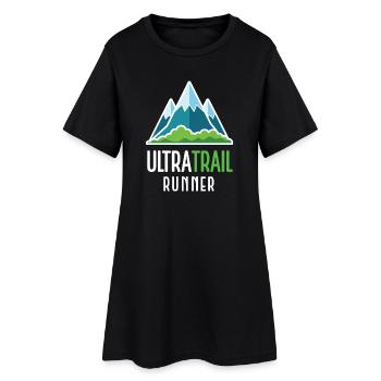 Coureur d’ultra-trail - Robe T-shirt Femme - noir - Devant