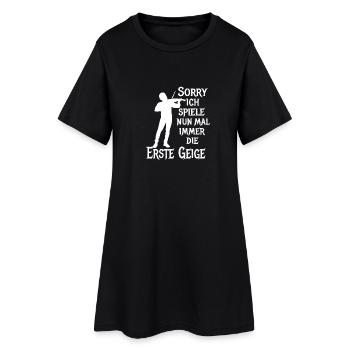 Erste Geige Violine Klassik Orchester Musiker - Frauen T-Shirt-Kleid - Schwarz - Vorne