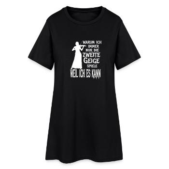 Zweite Geige Violine Klassik Orchester Musiker - Frauen T-Shirt-Kleid - Schwarz - Vorne