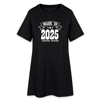 Nouveau-Né 2025 L'Élégance de Demain made in 2025 - Robe T-shirt Femme - noir - Devant