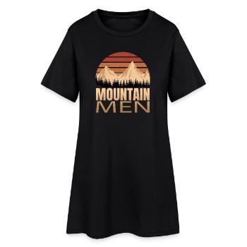 Mountain Men - Frauen T-Shirt-Kleid - Schwarz - Vorne
