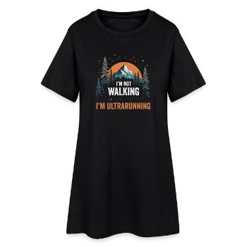 Je ne marche pas - Je cours ultra - Robe T-shirt Femme - noir - Devant