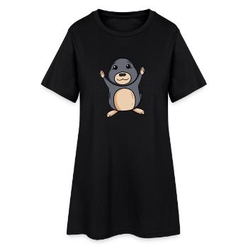 Mole - Women’s T-Shirt Dress - black - Front