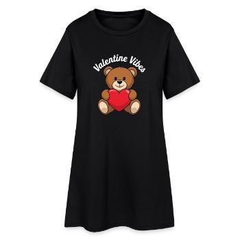 Ambiance de la Saint-Valentin pour les amoureux le jour de la Saint-Valentin - Robe T-shirt Femme - noir - Devant