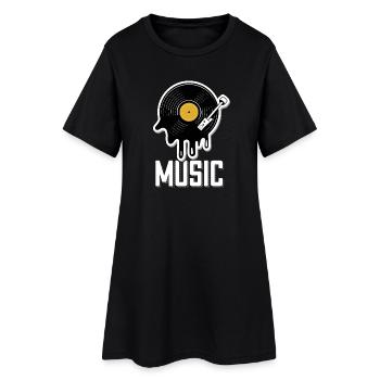 Tenue rétro d’enregistrement de musique pour musiciens et musiciens - Robe T-shirt Femme - noir - Devant