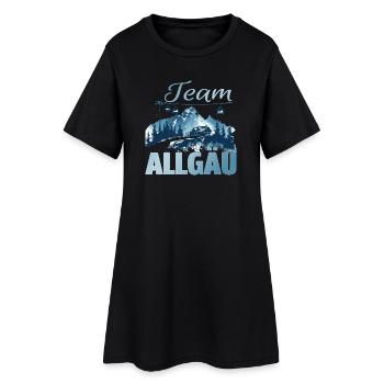 Team Allgäu - Frauen T-Shirt-Kleid - Schwarz - Vorne