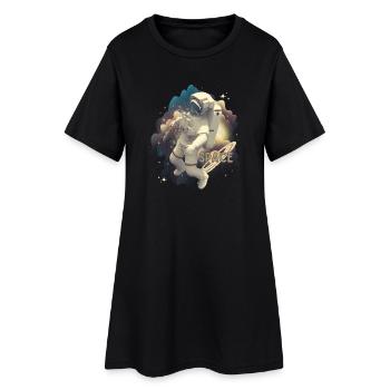 Astronaut in space magic - Women’s T-Shirt Dress - black - Front