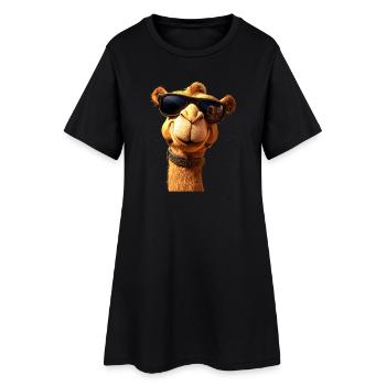 Chameau Dromadaire Camel de Bactriane Cadeau Chameaux - Robe T-shirt Femme - noir - Devant