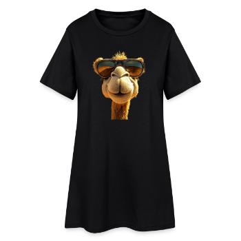 Chameau Dromadaire Camel de Bactriane Cadeau Chameaux - Robe T-shirt Femme - noir - Devant
