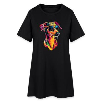 Greyhound Dog Lover Chasse Chien Amour Greyhound - Robe T-shirt Femme - noir - Devant
