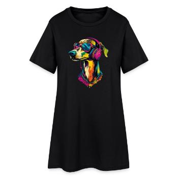 Greyhound Dog Lover Chasse Chien Amour Greyhound - Robe T-shirt Femme - noir - Devant