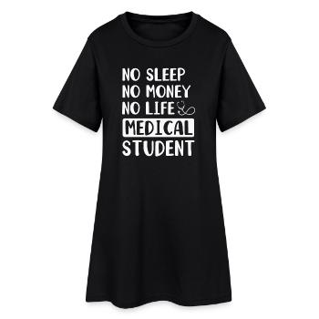 Étudiant en médecine Docteur - Robe T-shirt Femme - noir - Devant