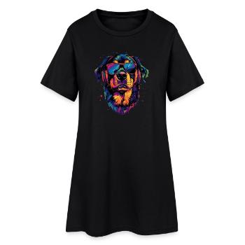 Les chiens Rottweiler aiment les fiers amateurs de rottweiler - Robe T-shirt Femme - noir - Devant