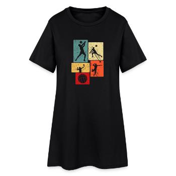 Volley-ball - Robe T-shirt Femme - noir - Devant
