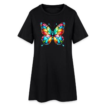 Butterfly - Women’s T-Shirt Dress - black - Front
