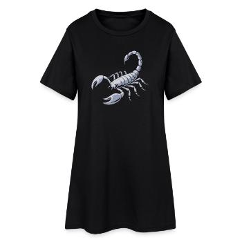 Grimmiger Skorpion - Frauen T-Shirt-Kleid - Schwarz - Vorne