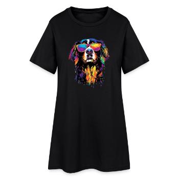 Bernese Mountain Dog Cute Dogs Swiss Mountain Dogs - Women’s T-Shirt Dress - black - Front