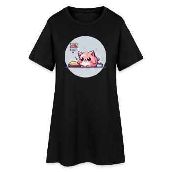 Pixel Pet - Retro Gaming - Frauen T-Shirt-Kleid - Schwarz - Vorne