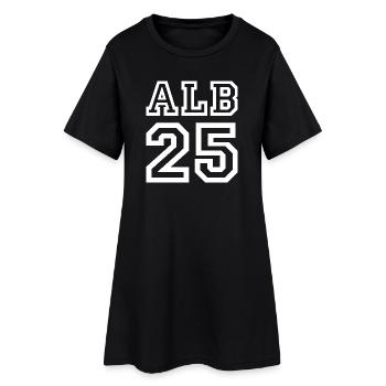 ALBANIE - Robe T-shirt Femme - noir - Devant