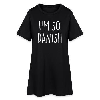 IM SO DANISH Denmark Dänemark - Women’s T-Shirt Dress - black - Front