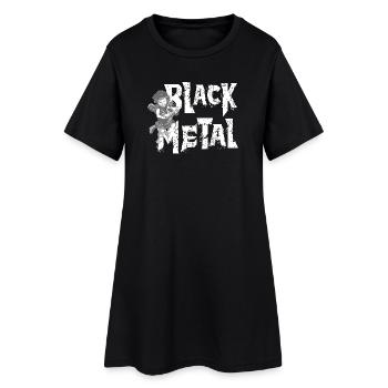 BLACK METAL - Women’s T-Shirt Dress - black - Front