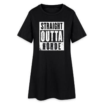 Hörde, Ruhrgebiet, Ruhrpott, Dortmund Hörde weiß - Frauen T-Shirt-Kleid - Schwarz - Vorne