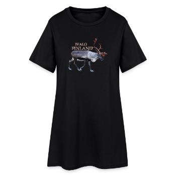 Ivalo - Women’s T-Shirt Dress - black - Front