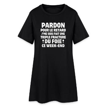 Not Monday, Office Humor, Humor T-Shirt - Women’s T-Shirt Dress - black - Front