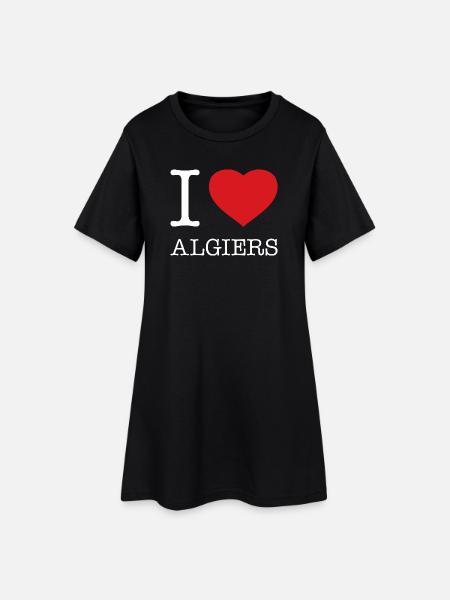 J’ADORE ALGER - Robe T-shirt Femme - noir