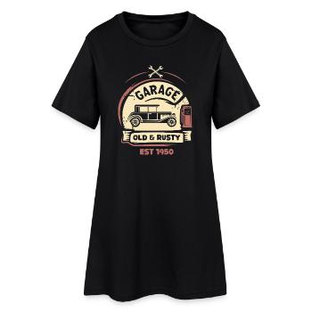 Vintage Rétro Love Classic dans le logo du garage Blood - Robe T-shirt Femme - noir - Devant
