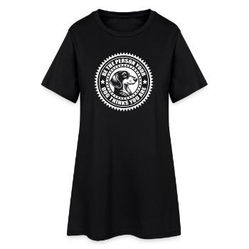 Dackel - Soyez la personne que votre chien pense que vous êtes - Robe T-shirt Femme - noir - Devant