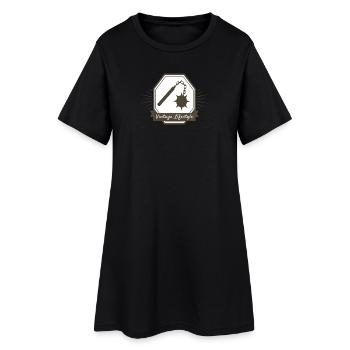 Vintage lifestyle - Robe T-shirt Femme - noir - Devant