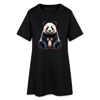 Panda - Women’s T-Shirt Dress - black - Front